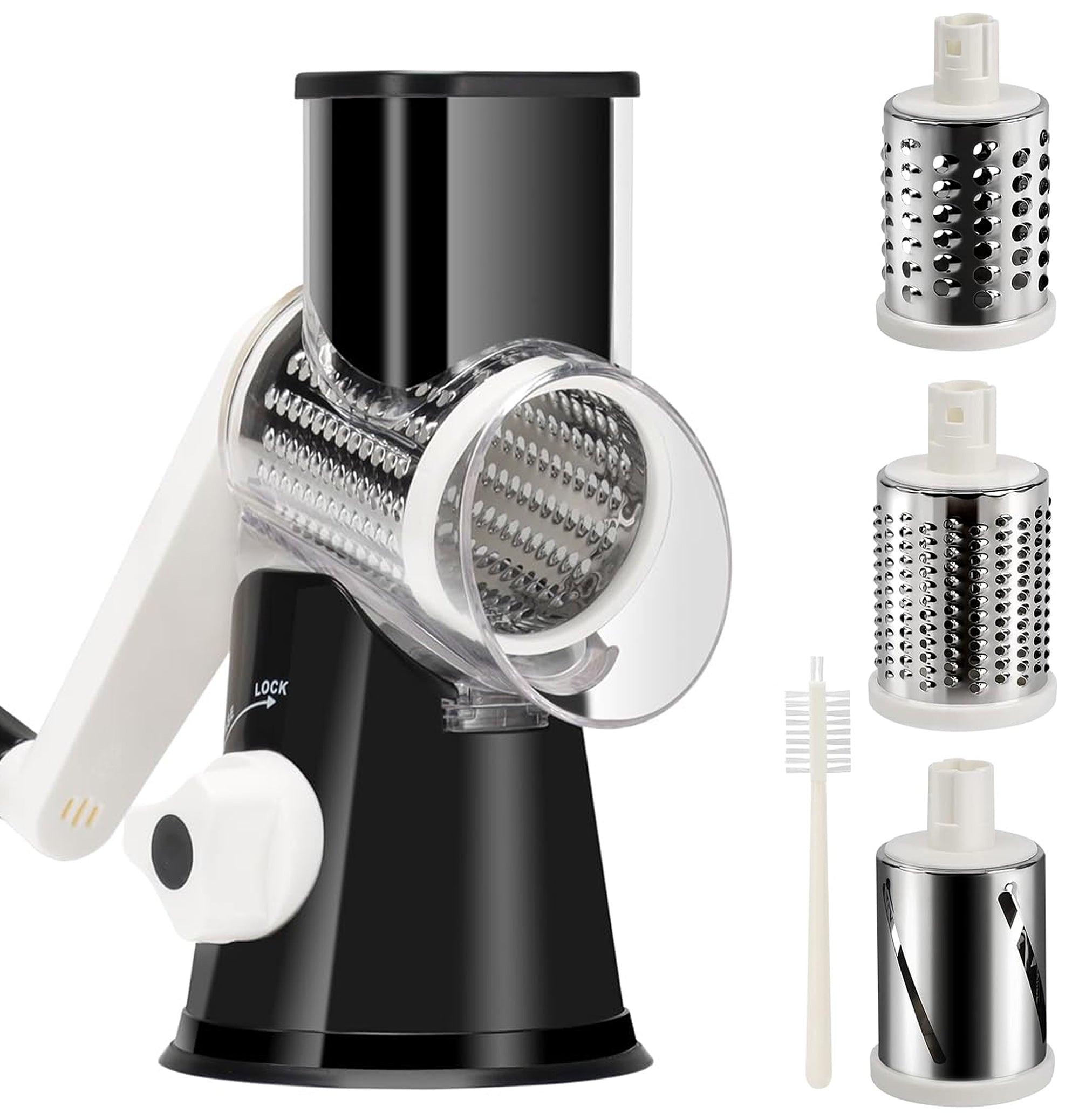 Kitchenette Mandoline Slicer, Black Cheese Grater