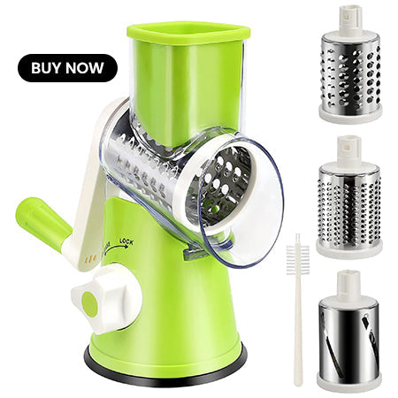 Kitchenette Mandoline Slicer, Green Cheese Grater