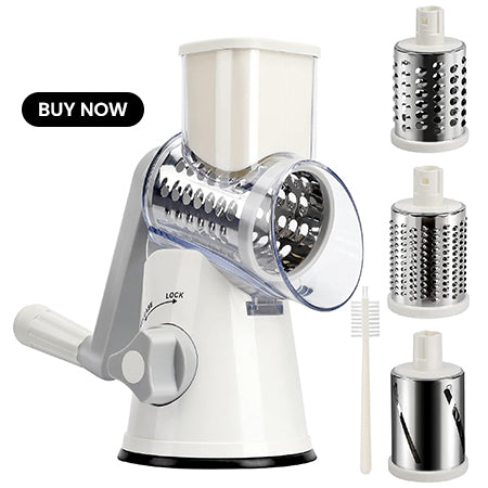 Kitchenette Mandoline Slicer, White Cheese Grater
