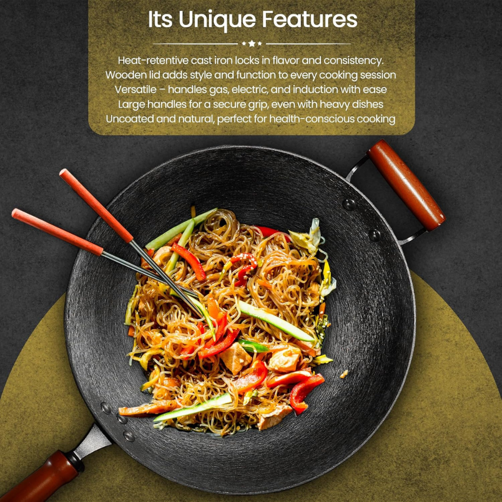 Eclimia Cast Iron Wok