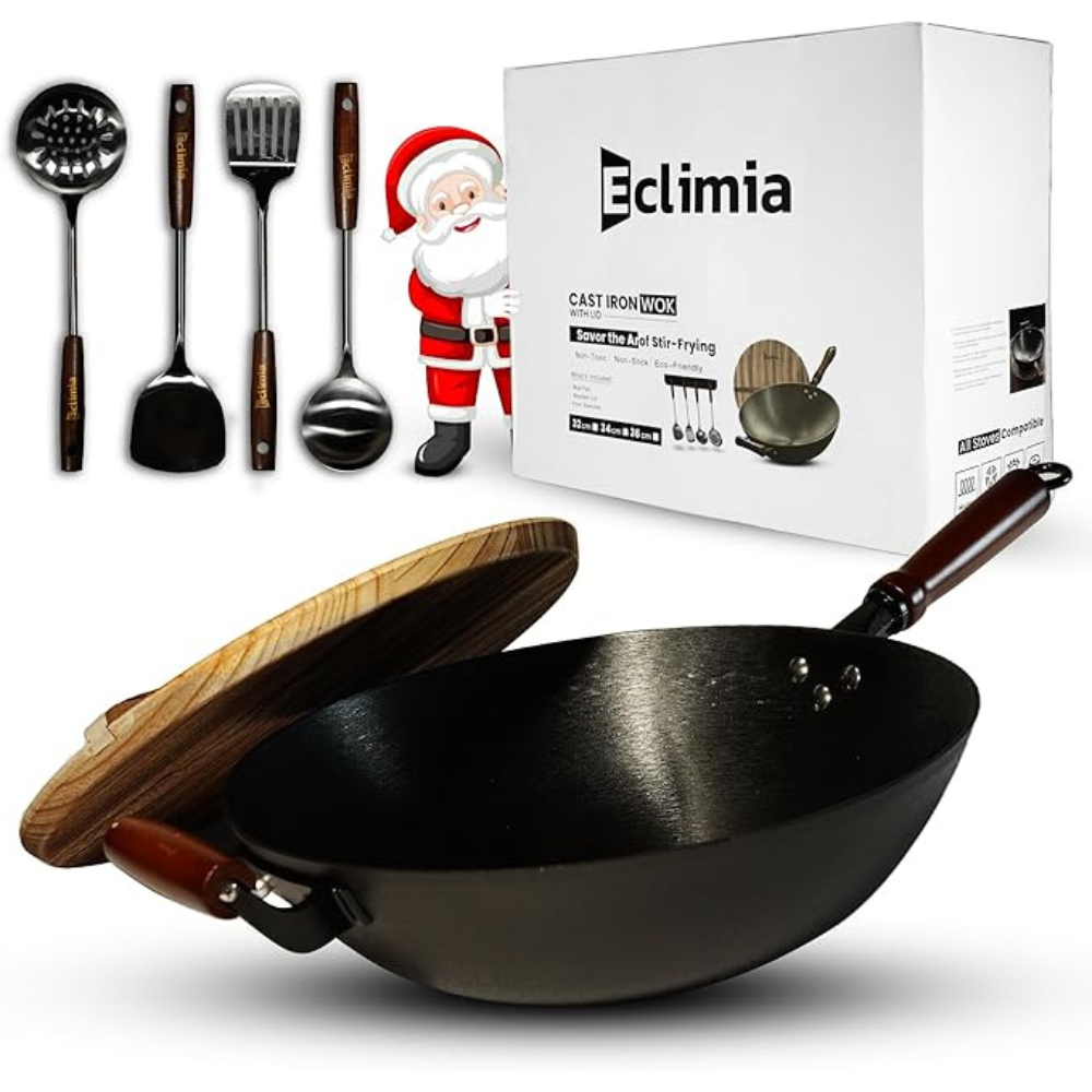 Eclimia Cast Iron Wok